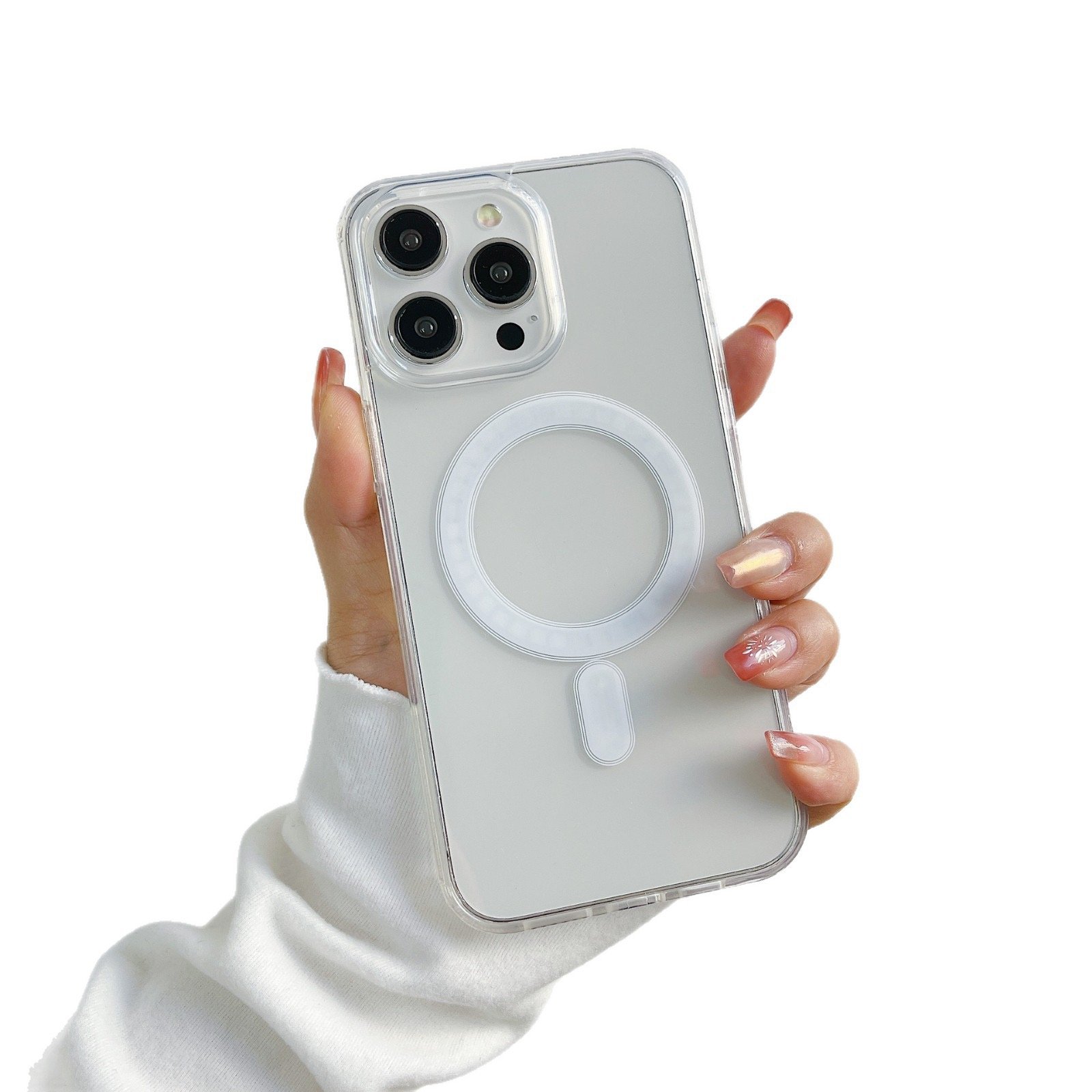 Magsafe Magnetic Phone Case Is Suitable for Apple 17Pro Acrylic Two-In-One 16E All-Inclusive Iphone17Air