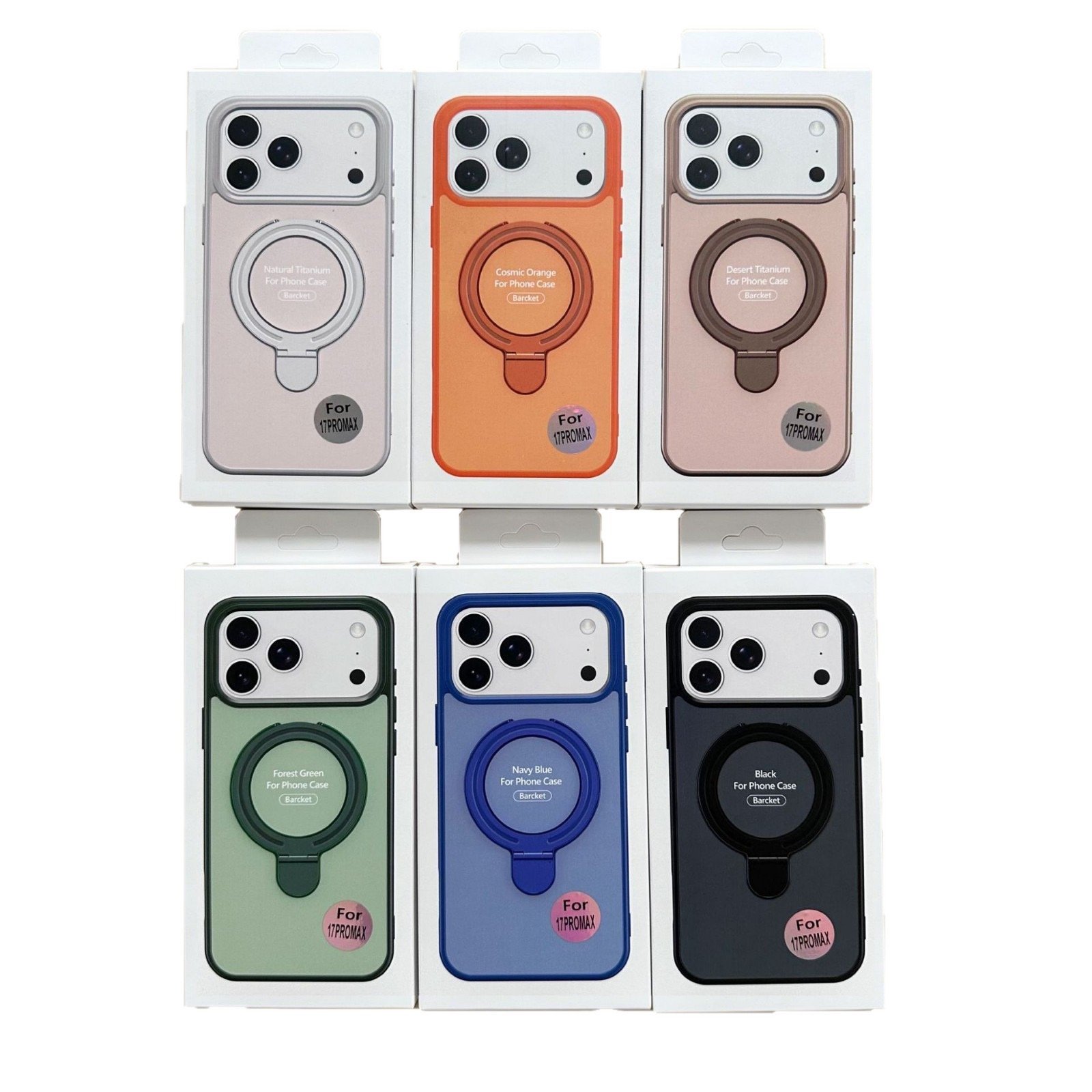 Acrylic Round Stand Suitable for 17Pro Apple Phone Case with Skin-Like Texture and Contrasting Matte Finish I phone16 Protective Cover 