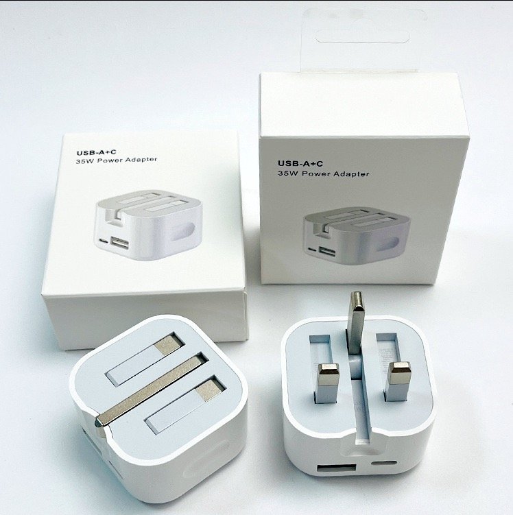 Dual-Port A+C Fast Charging 35W Charger for Mobile Phones, Us and Uk Regulations 20W, Suitable for Apple 85% off Stack Charging Head