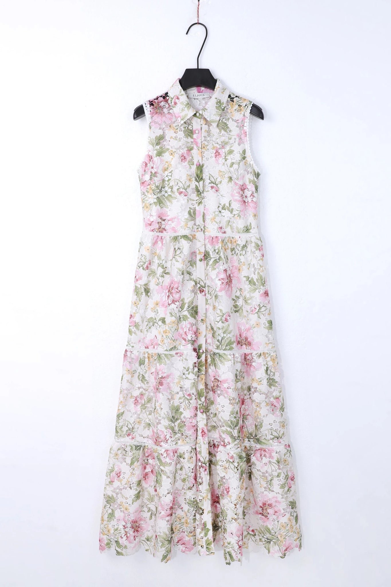 Floral Print Long Sleeve Shirt Dress