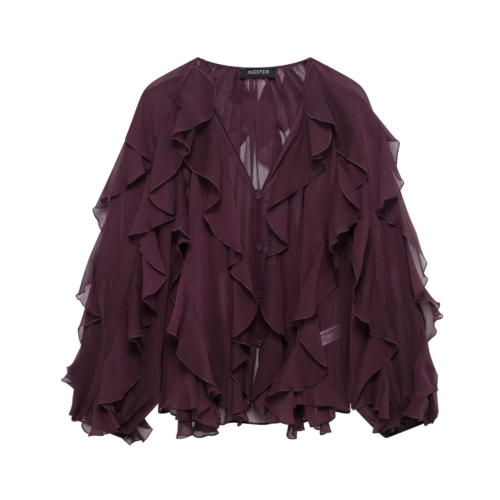 New Spring and Autumn Models, Multi-Color Simple Style Layered Decorative Snow Shirt