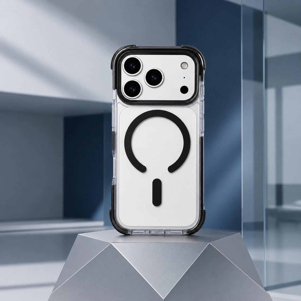 Three-in-One Magnetic TPE Phone Case