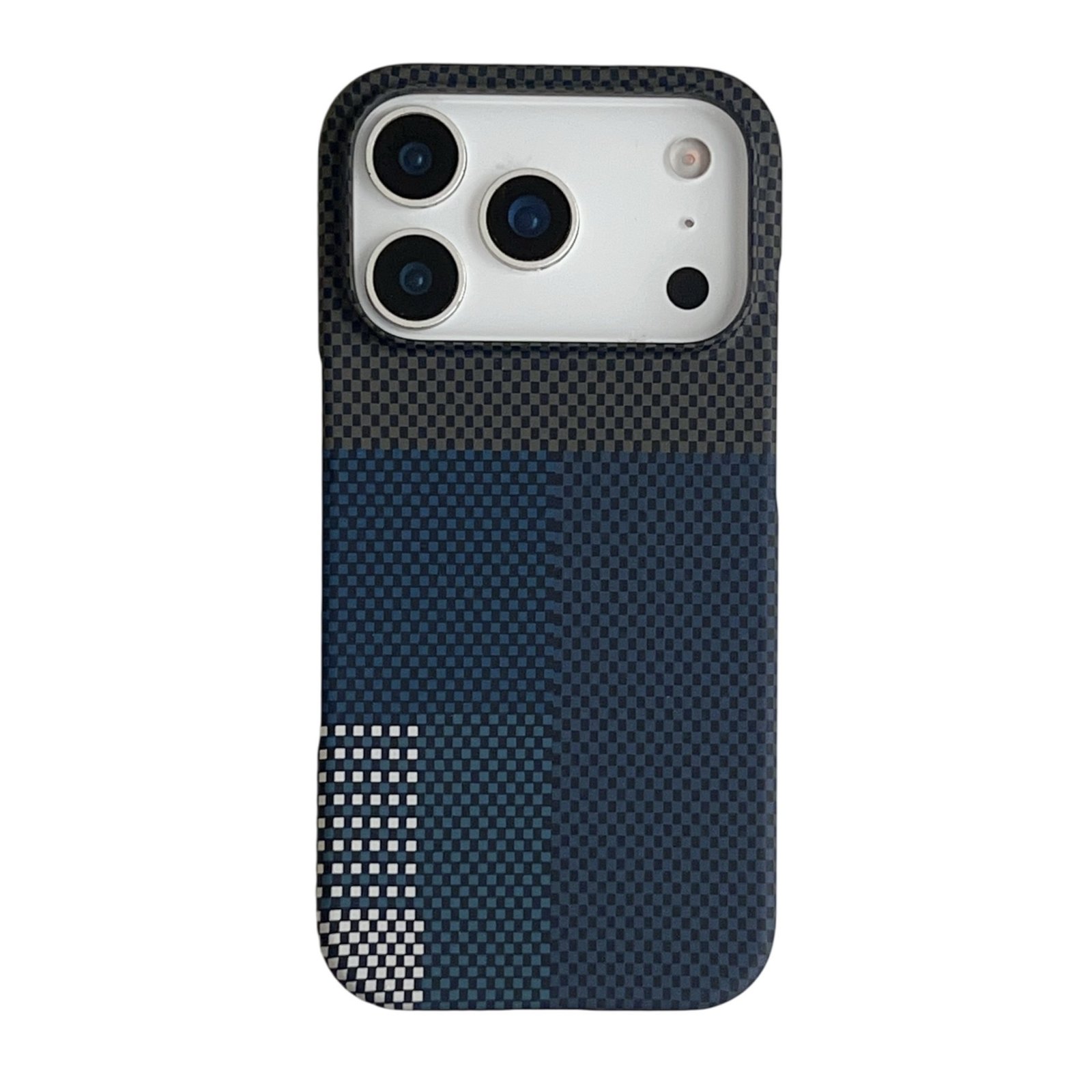 Suitable for Iphone18Pro Mobile Phone Case, Magnetic Kevlar Pattern Carbon Fiber Apple 17 Half-Pack Matte Protective Case