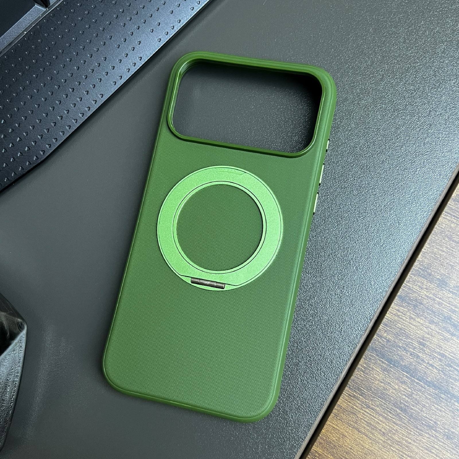 High Quality Multi-color TechWoven Shockproof Phone Cover with Kickstand for iPhone 16-18