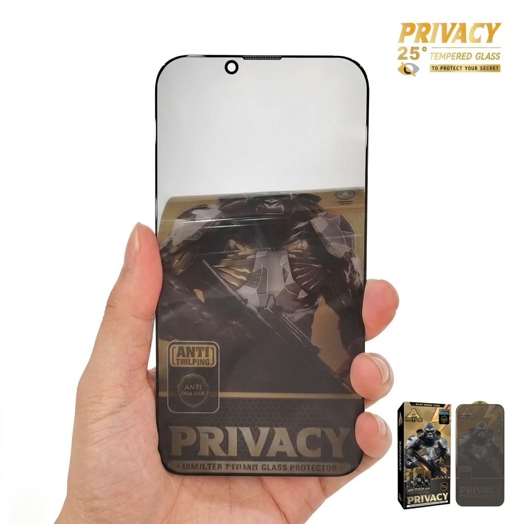 Anti-Spy Privacy Tempered Glass Screen Protector Anti-Peep ESD Anti-Static Dust-Proof Anti-Scratch Anti-Fingerprint Mobile Phone