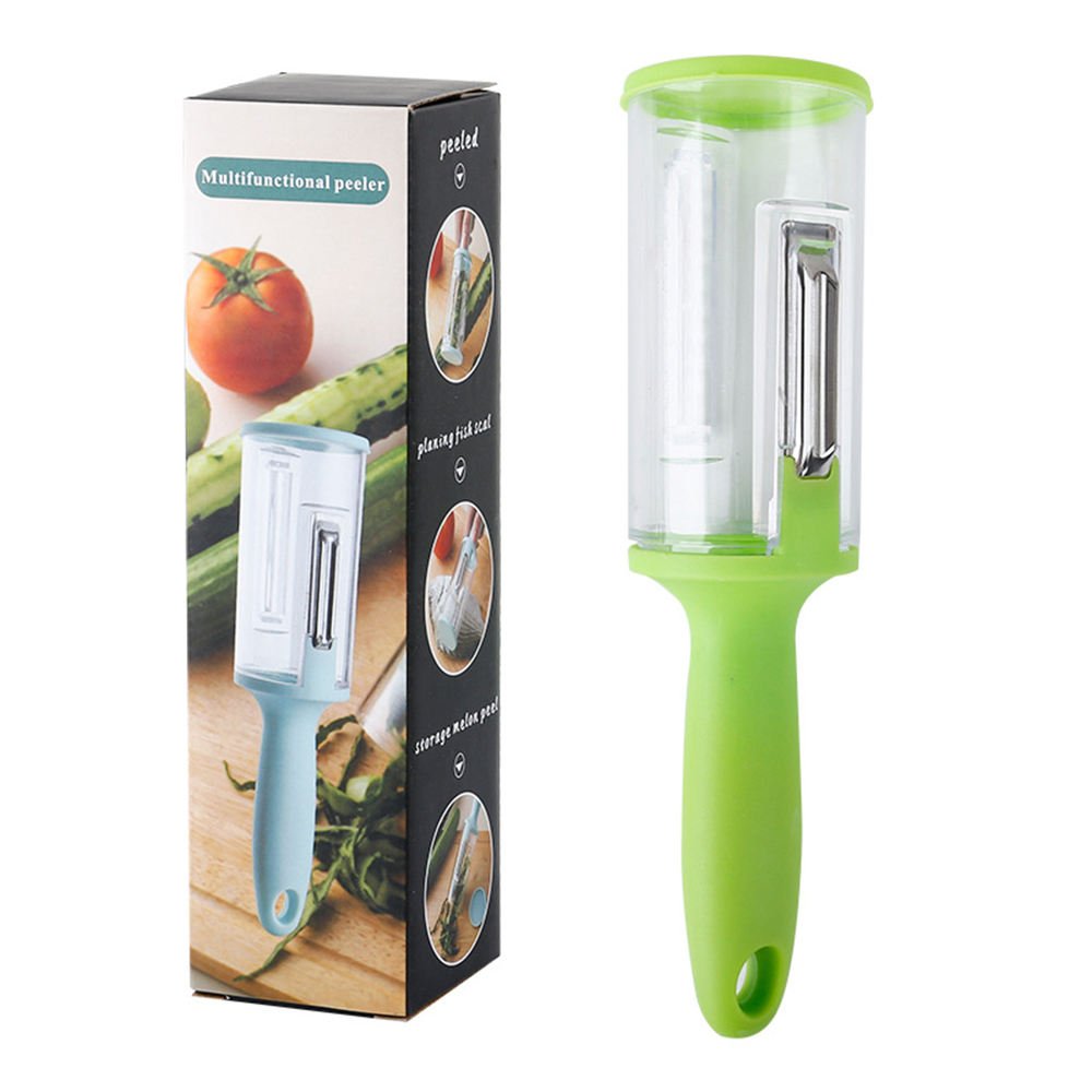 Multifunctional 2-in-1 Household Kitchen Tools Fruit Knife with Storage Box Vegetable Fruit Potato Peeler