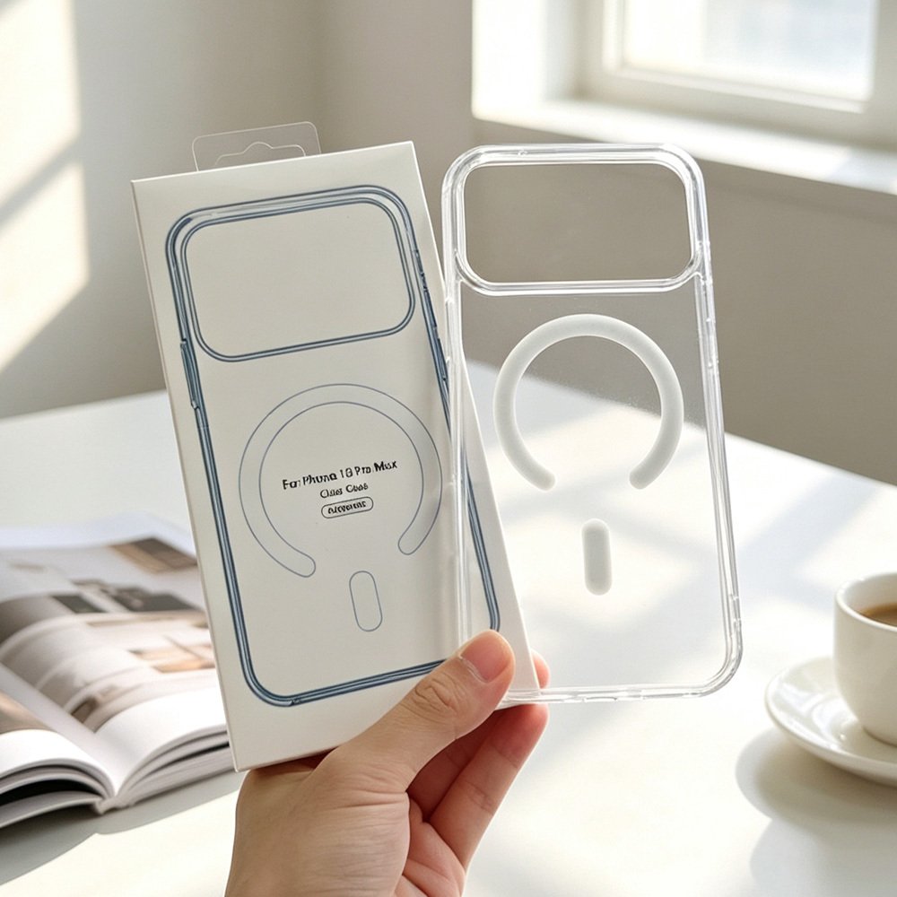 iPhone 18 17 16 Pro Max Acrylic Transparent Magnetic Phone Case Wholesale Low Price clear Shockproof Cover