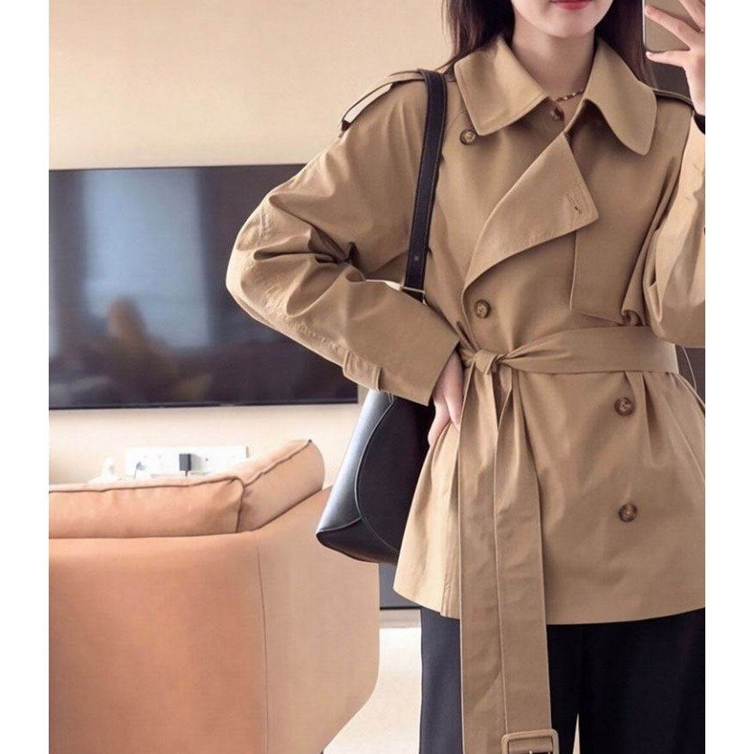 Women’s Korean-Style Khaki Trench Coat