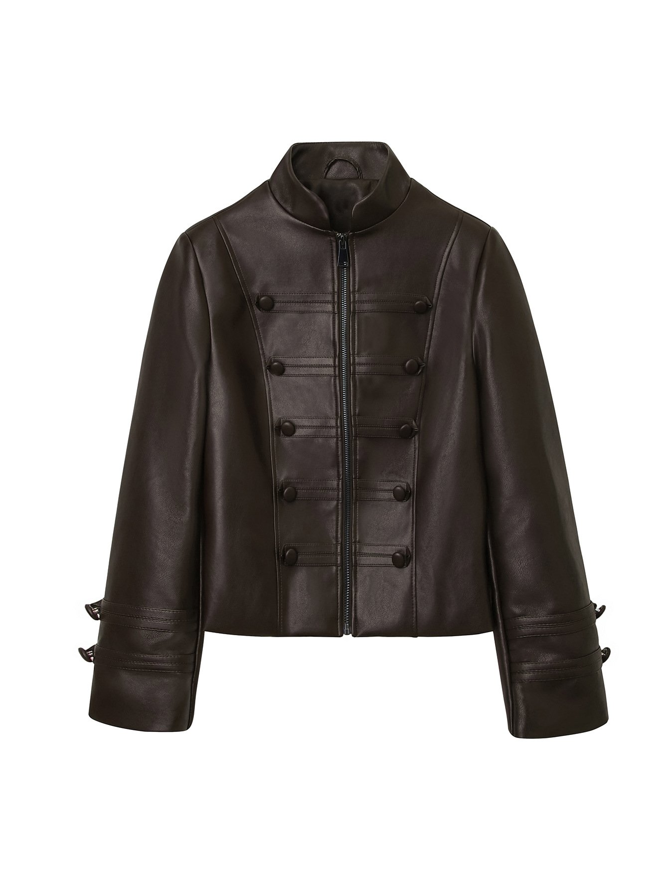 Women’s Retro PU Leather Jacket – Autumn 2026